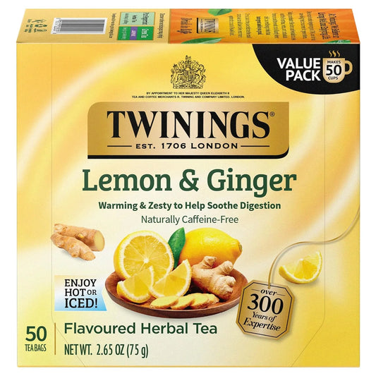 TWININGS HERBAL TEA Lemon and Ginger