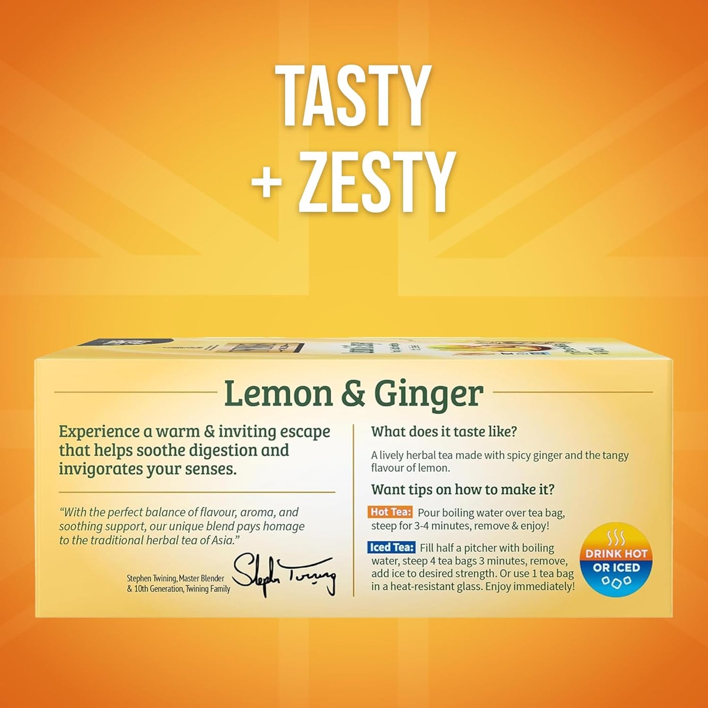 TWININGS HERBAL TEA Lemon and Ginger