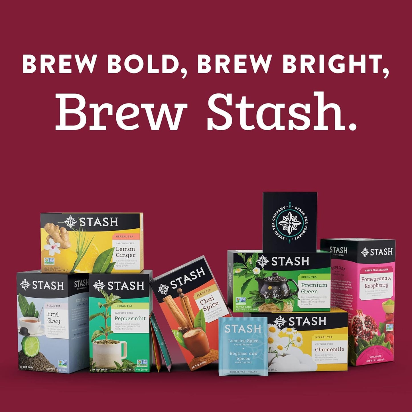 STASH HERBAL TEA Ginger Fire Chai, 18 Tea Bags