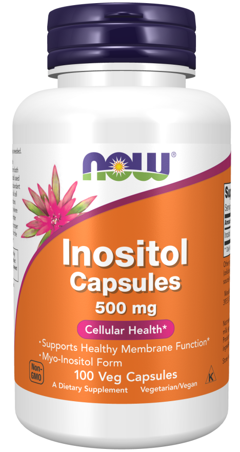 NOW Foods Inositol 500mg, 100 Veg Capsules
