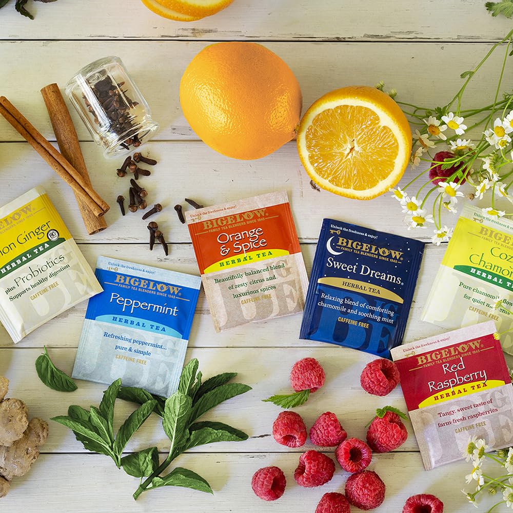 BIGELOW HERBAL TEA, Assorted Teas, 18 Tea Bags