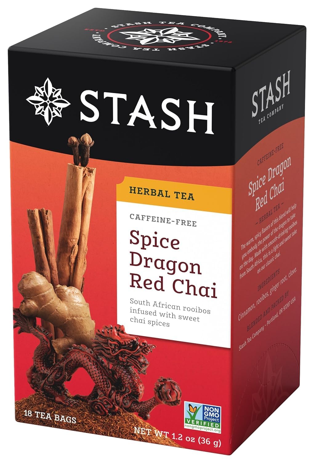 STASH HERBAL TEA Spice Dragon Red Chai, 18 Tea Bags