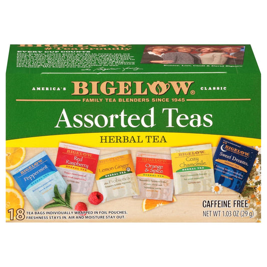 BIGELOW HERBAL TEA, Assorted Teas, 18 Tea Bags