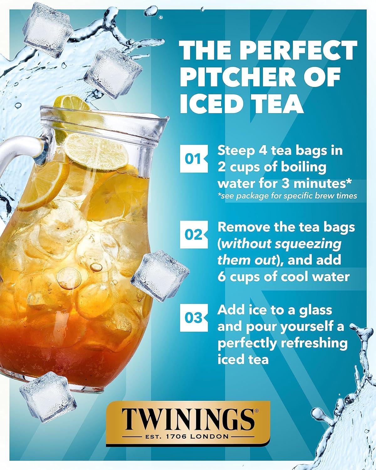 TWININGS HERBAL TEA Lemon and Ginger, 50 Tea Bags