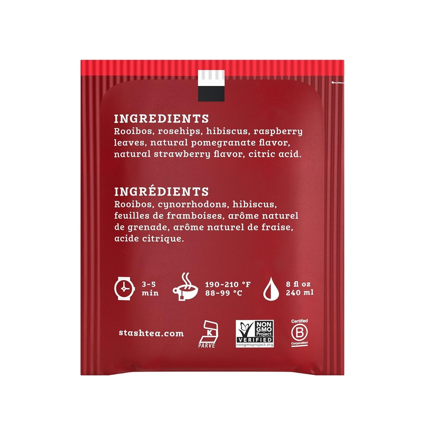 STASH HERBAL TEA Strawberry Pomegranate,18 Tea Bags
