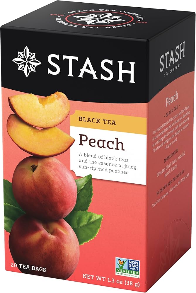 STASH BLACK TEA Peach, 20 Tea Bags