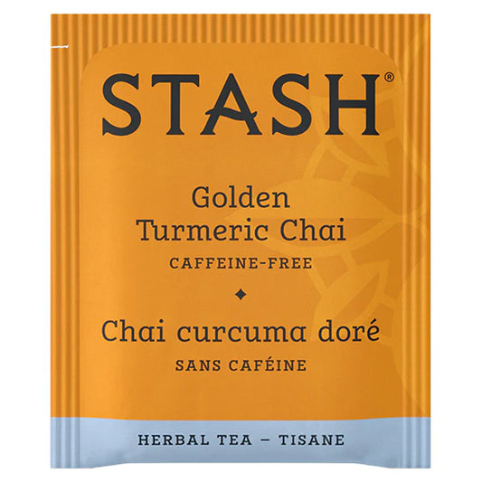 STASH HERBAL TEA Golden Turmeric Chai, 18 Tea Bags
