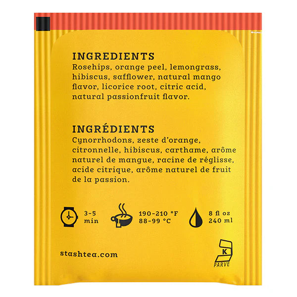 STASH HERBAL TEA Mango Passionfruit, 20 Tea Bags