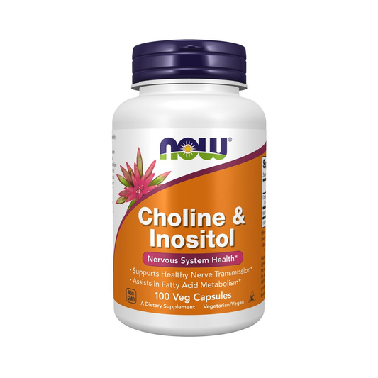 NOW Foods Choline & Inositol, 100 Veg Capsules