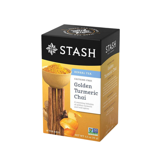 STASH HERBAL TEA Golden Turmeric Chai, 18 Tea Bags