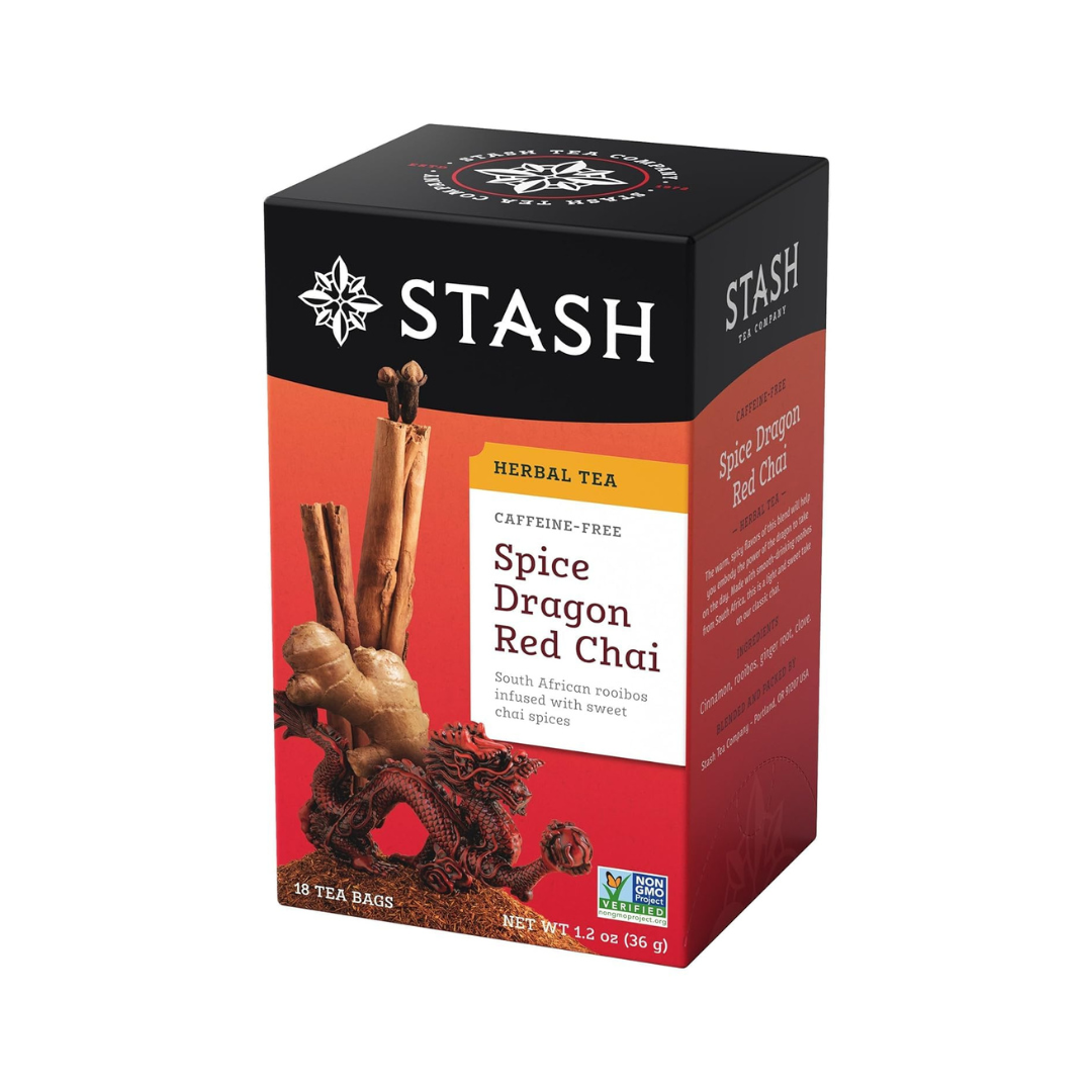 STASH HERBAL TEA Spice Dragon Red Chai, 18 Tea Bags