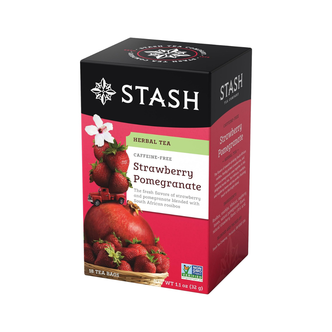 STASH HERBAL TEA Strawberry Pomegranate,18 Tea Bags