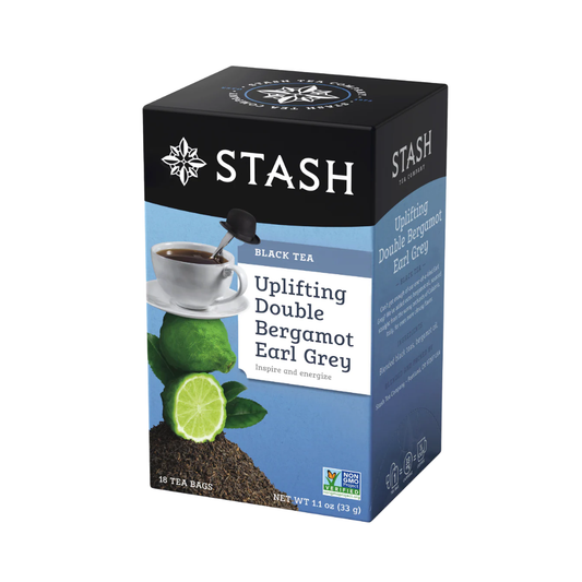 STASH BLACK TEA Uplifting Double Bergamot Earl Grey, 18 Tea Bags