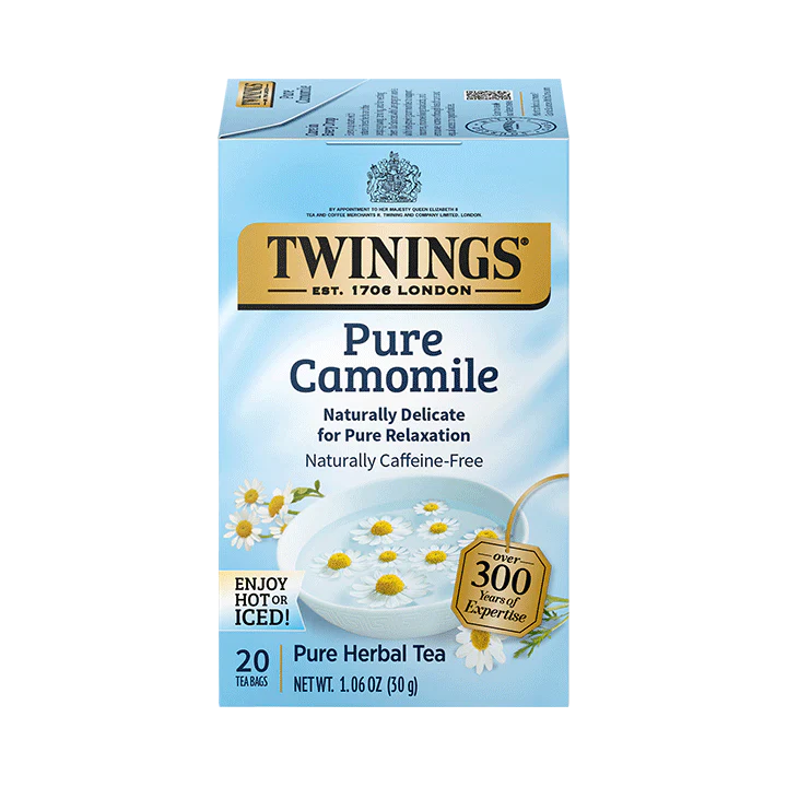 TWININGS HERBAL TEA Pure Camomile, 20 Tea Bags