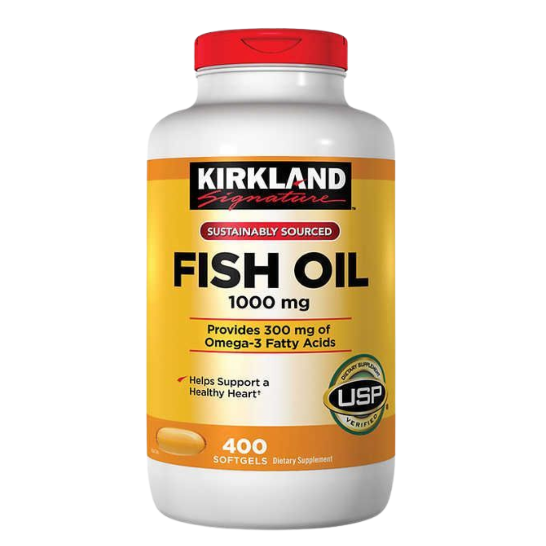KIRKLAND SIGNATURE Fish Oil 1000 mg, 400 SoftGels
